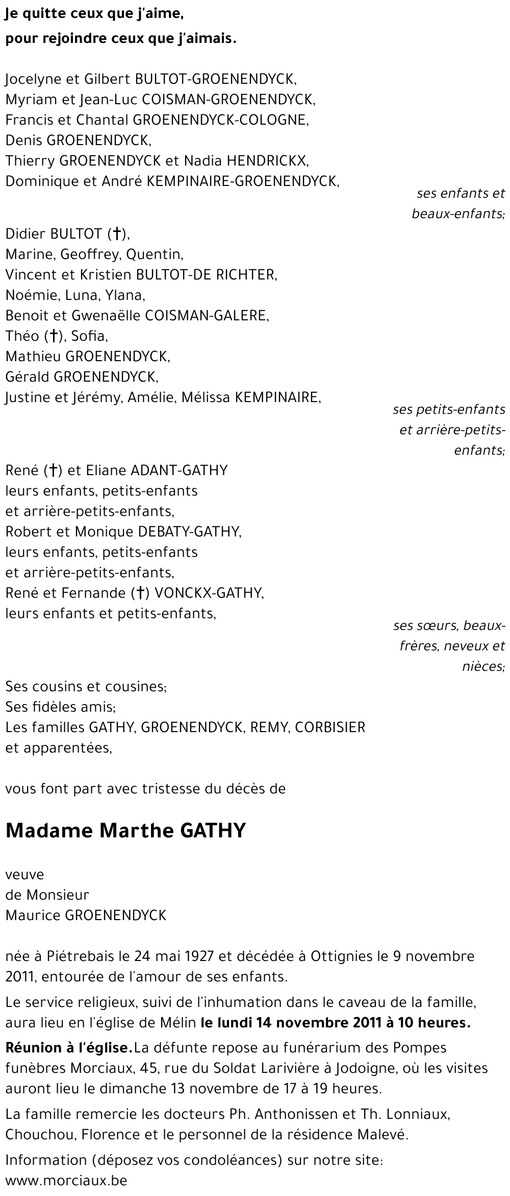 Marthe GATHY