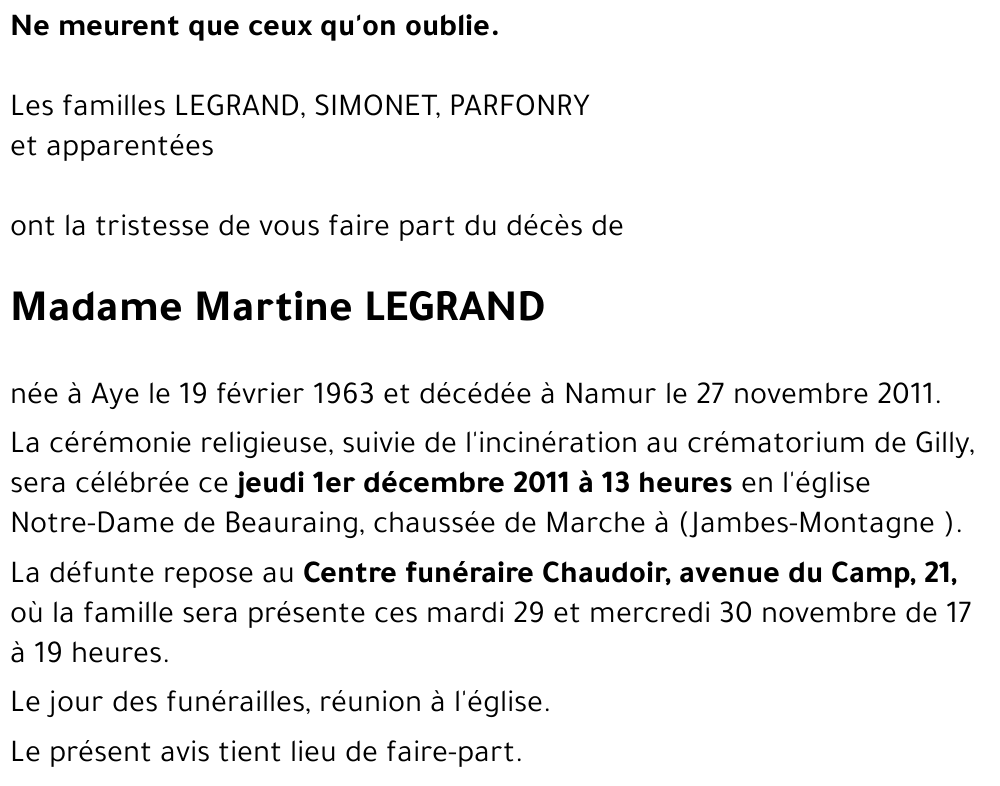 Martine LEGRAND