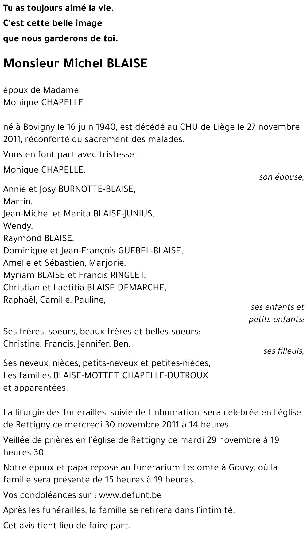 Michel BLAISE