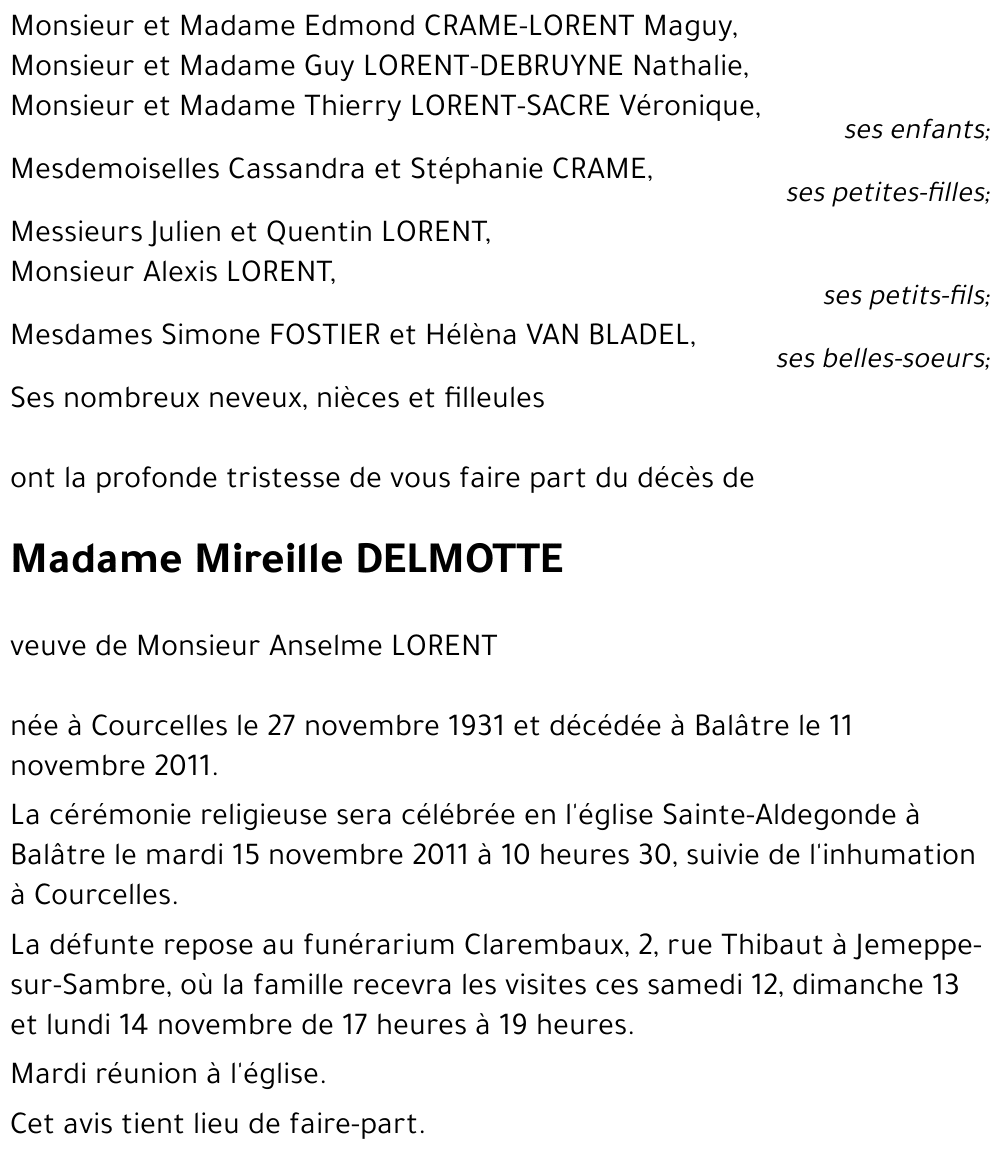 Mireille DELMOTTE