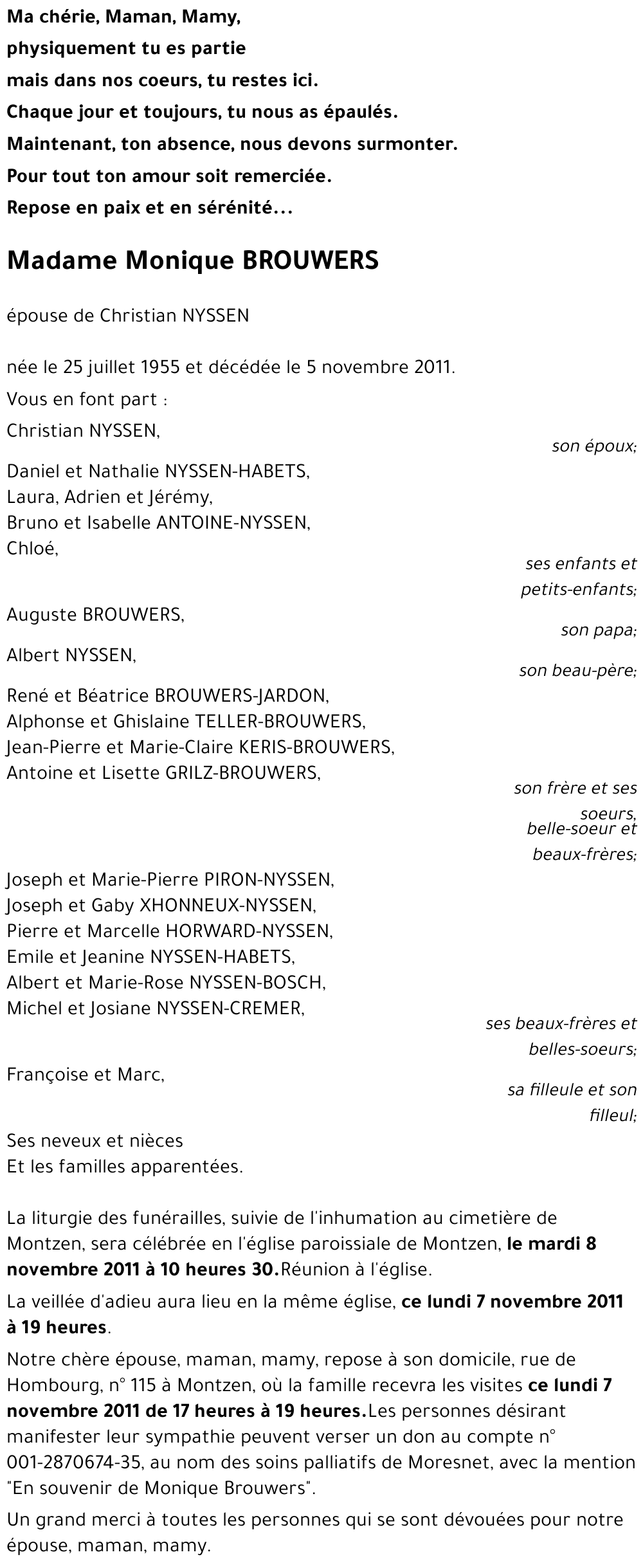 Monique BROUWERS