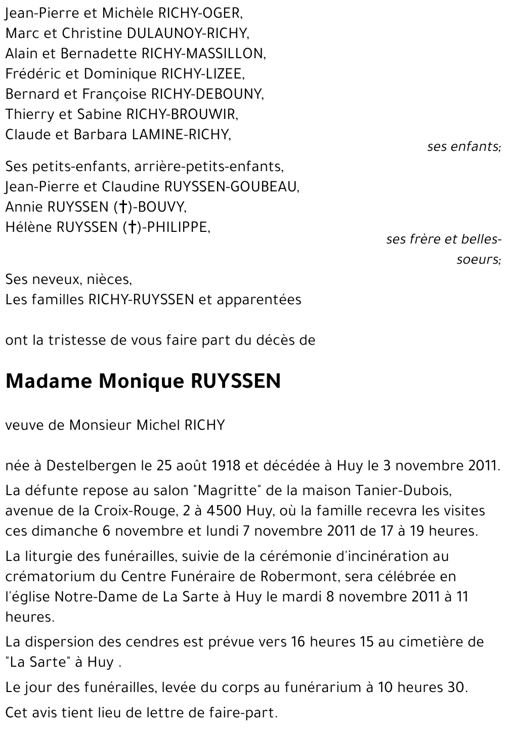 Monique RUYSSEN