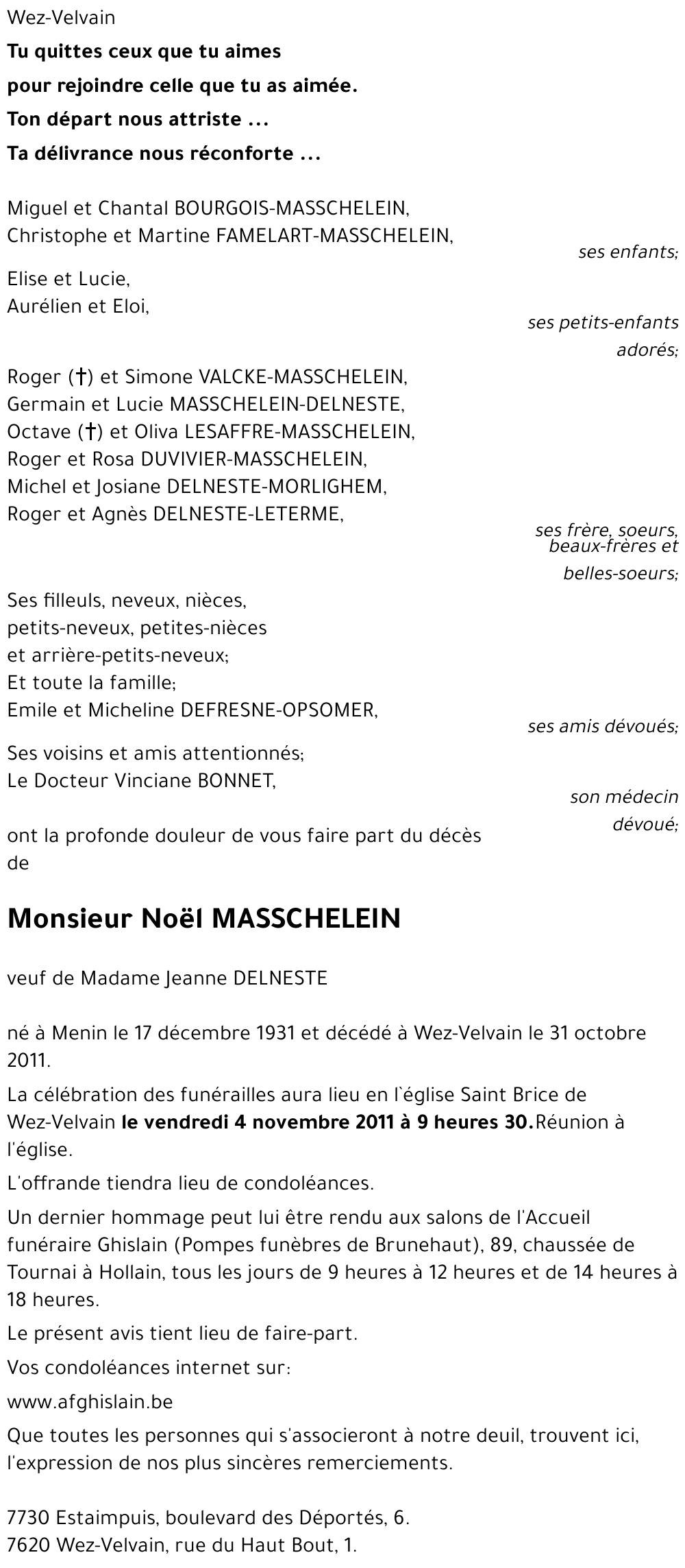 Noël MASSCHELEIN