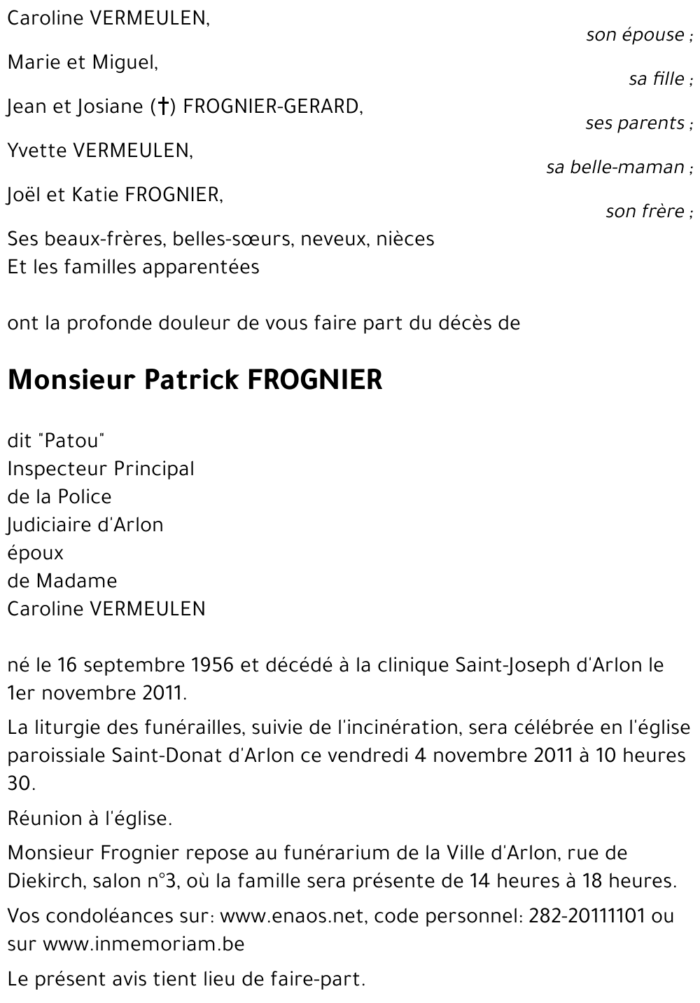 Patrick FROGNIER