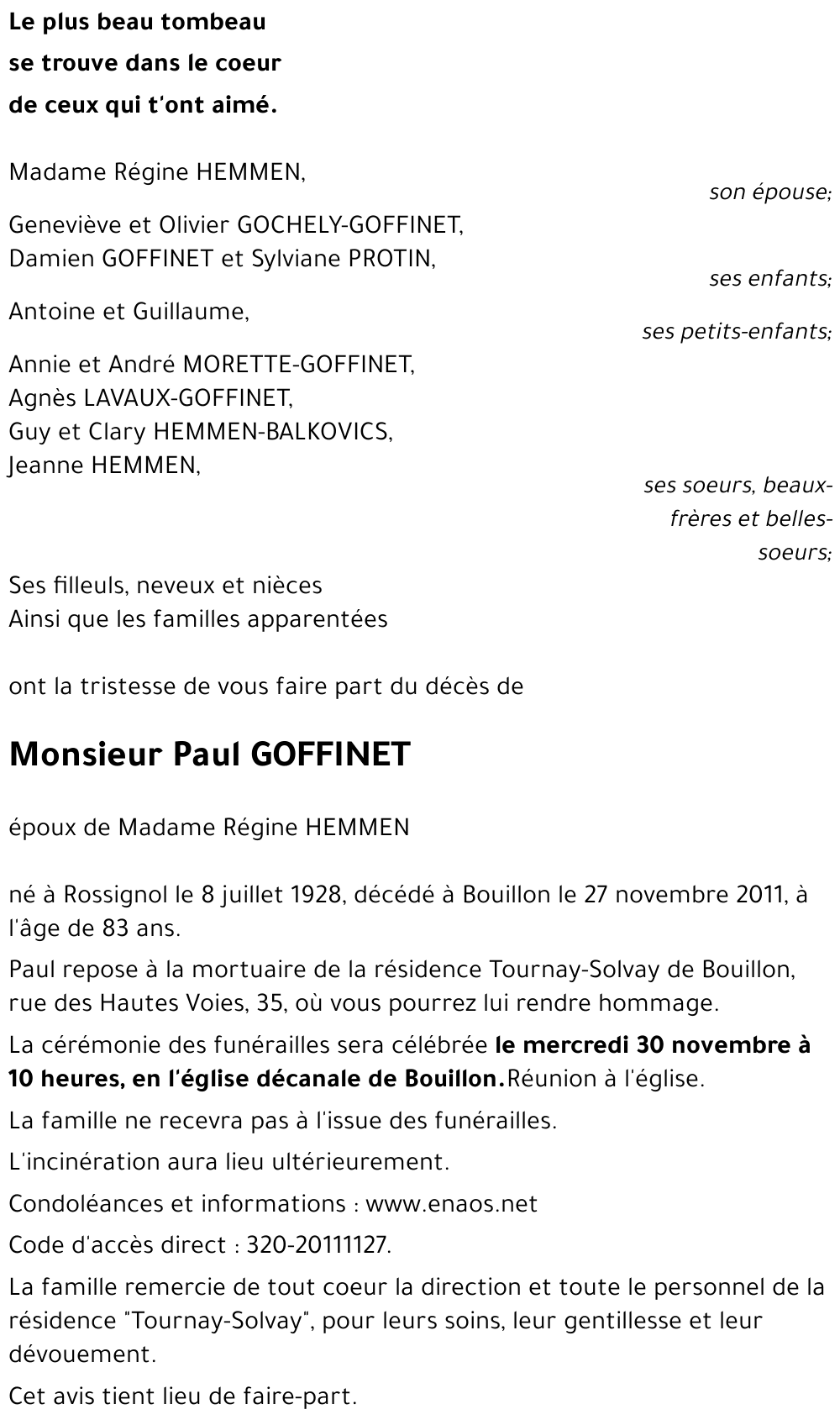 Paul GOFFINET