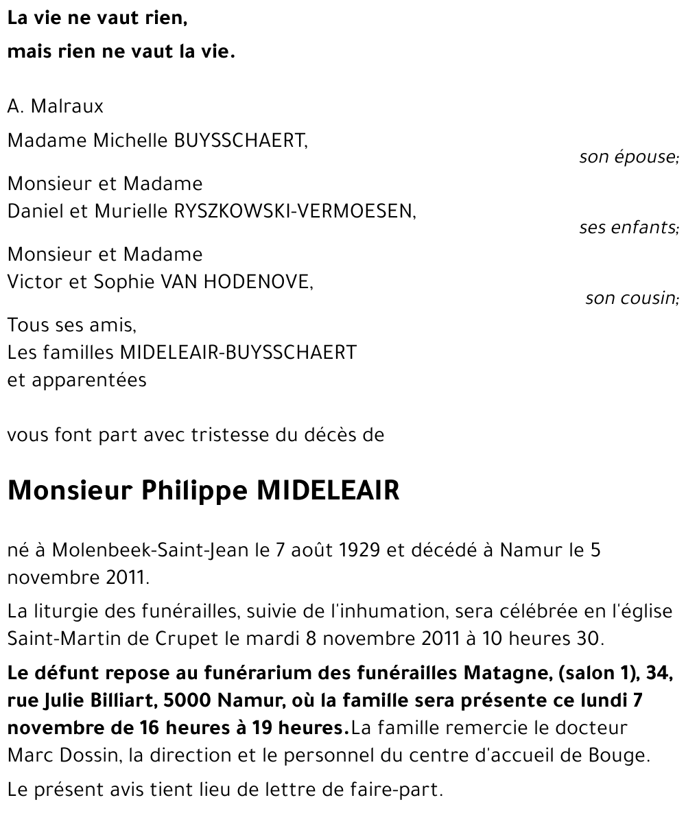 Philippe MIDELEAIR