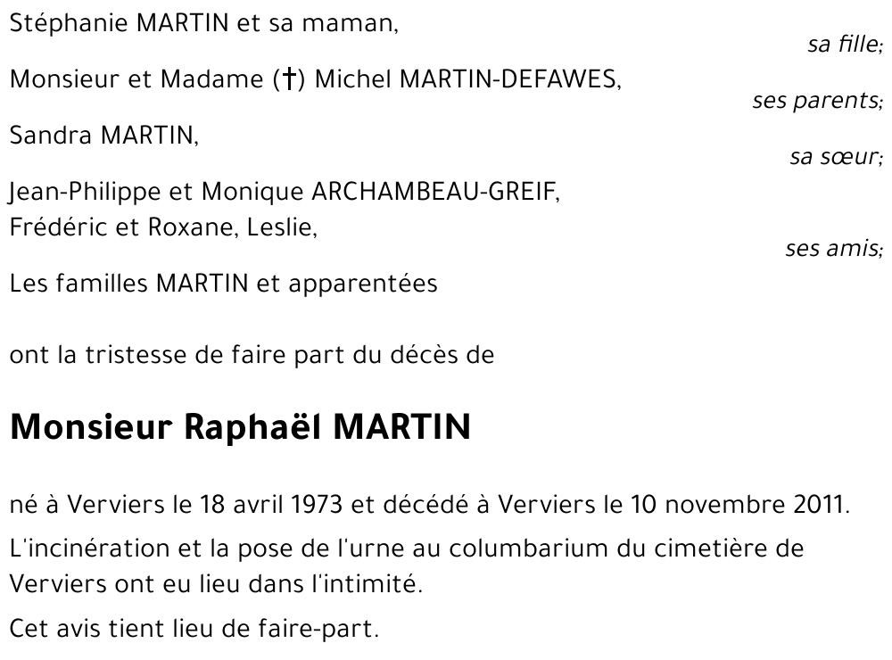 Raphaël MARTIN