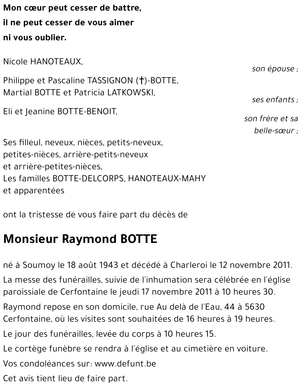 Raymond BOTTE