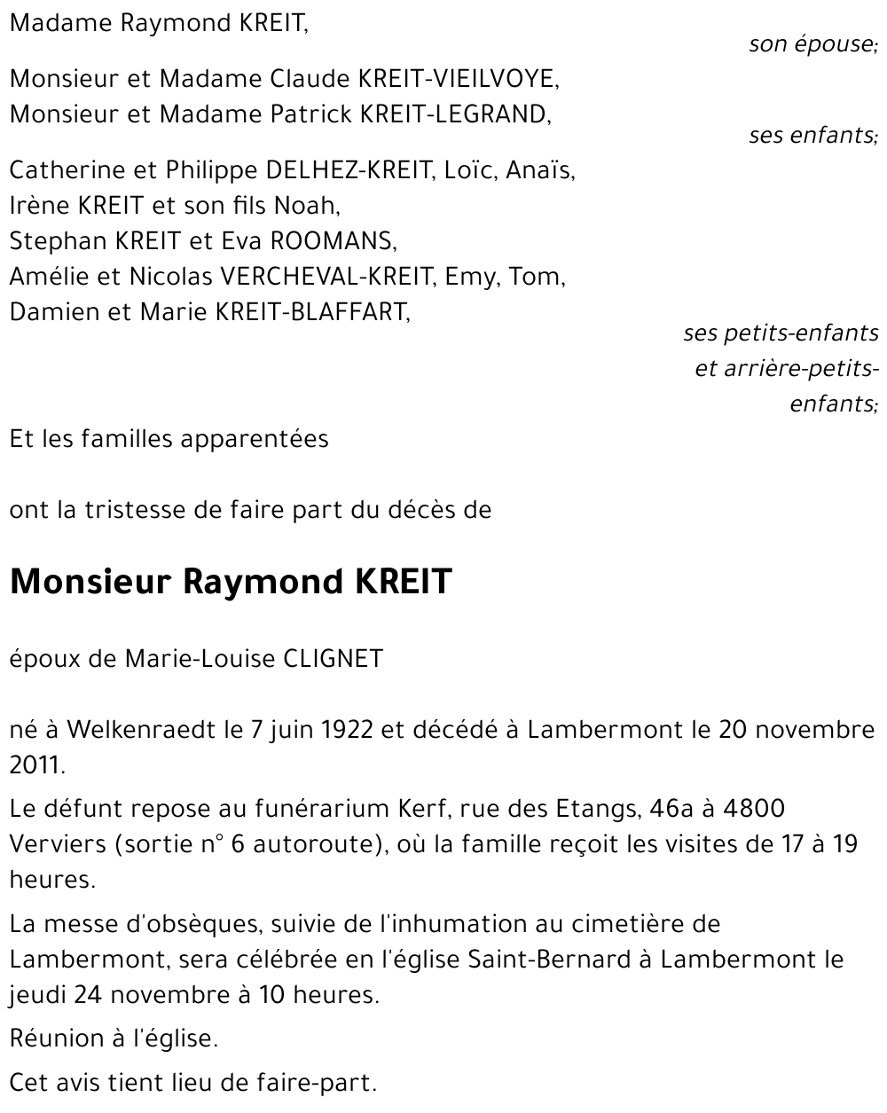 Raymond KREIT