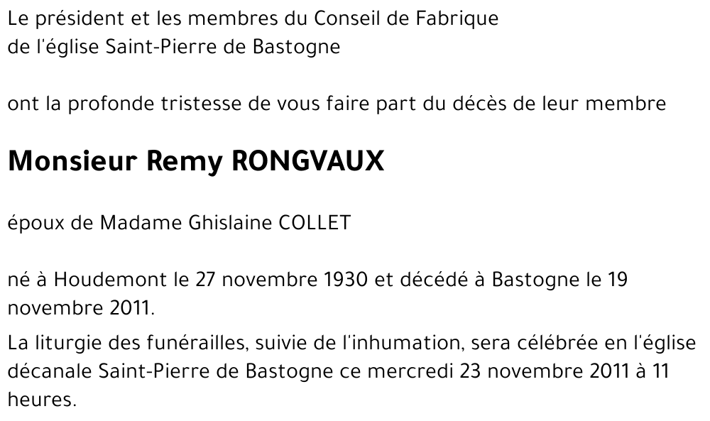 Remy RONGVAUX