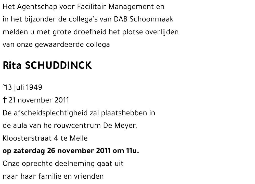 Rita SCHUDDINCK