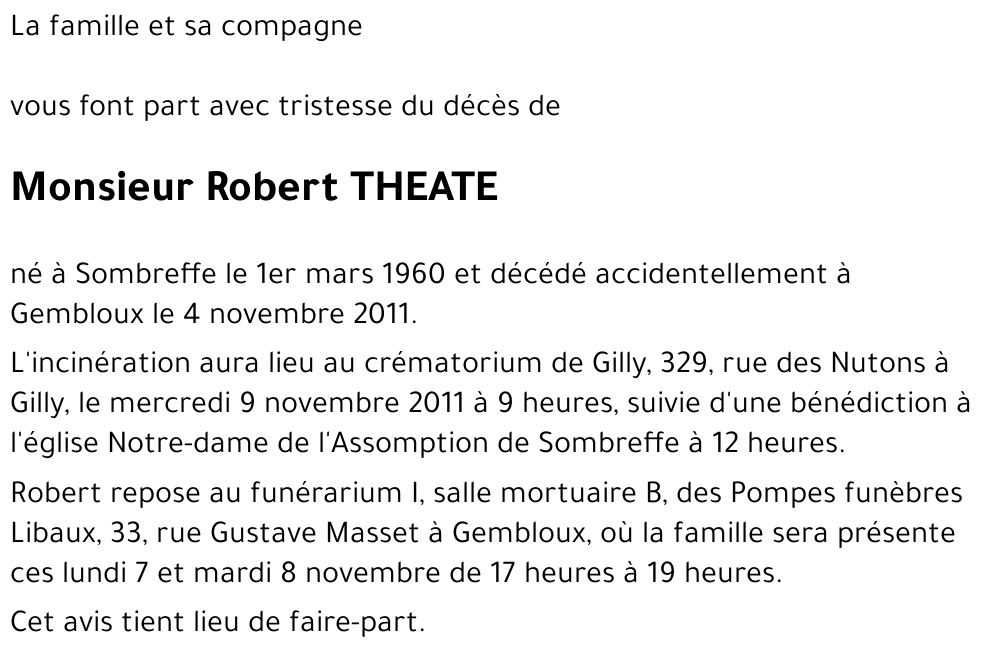 Robert THEATE