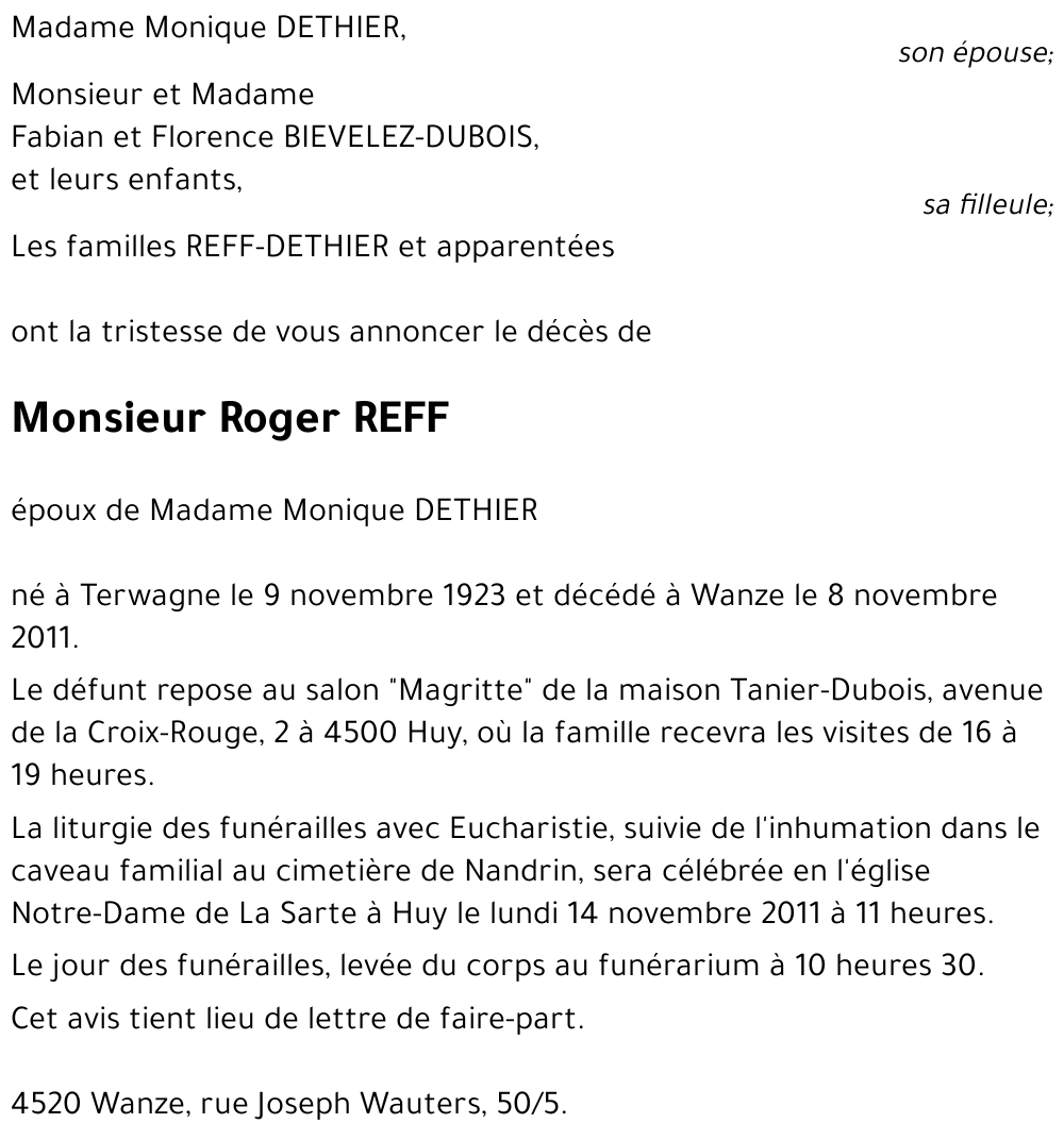 Roger REFF