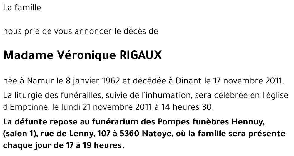 Véronique RIGAUX