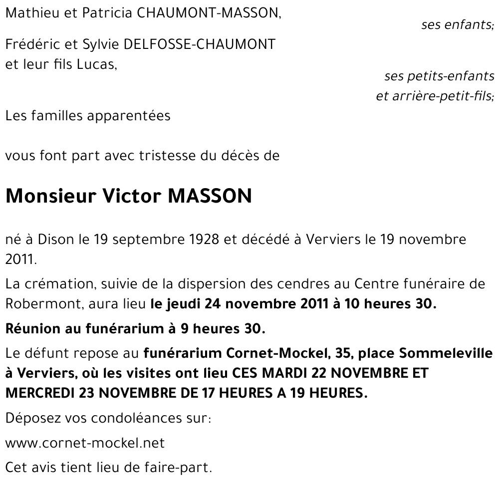 Victor MASSON