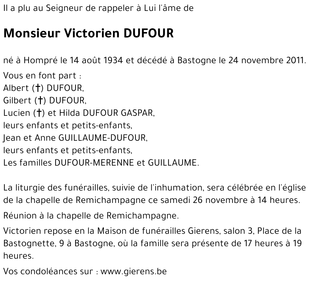 Victorien DUFOUR