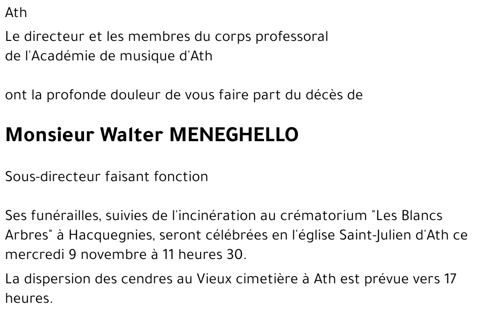 Walter MENEGHELLO