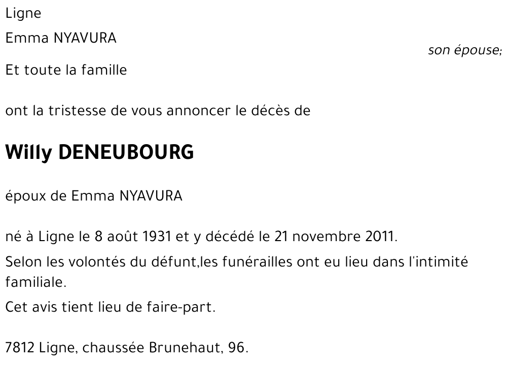 Willy Deneubourg