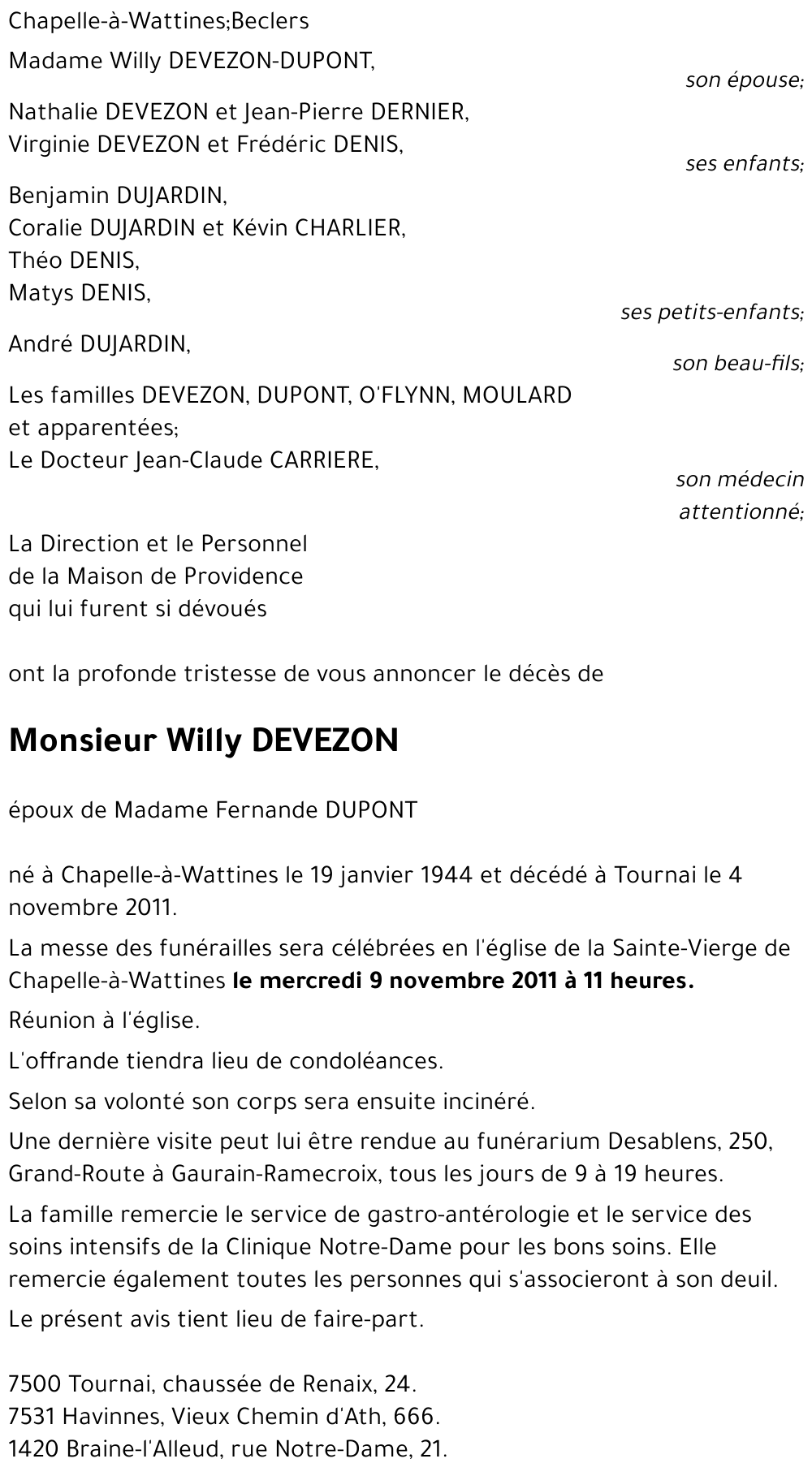 Willy DEVEZON