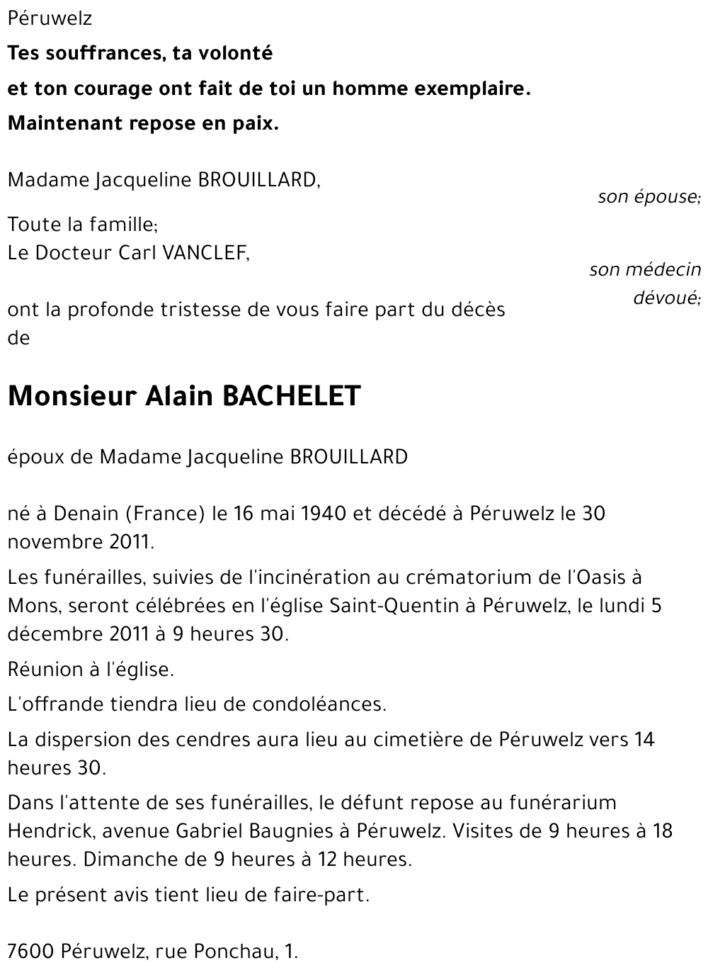 Alain BACHELET