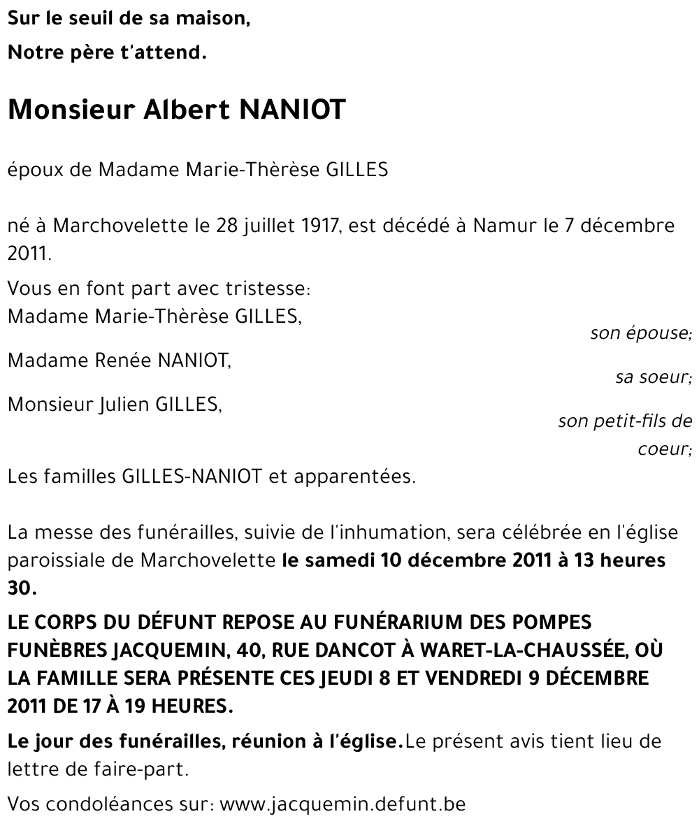 Albert NANIOT