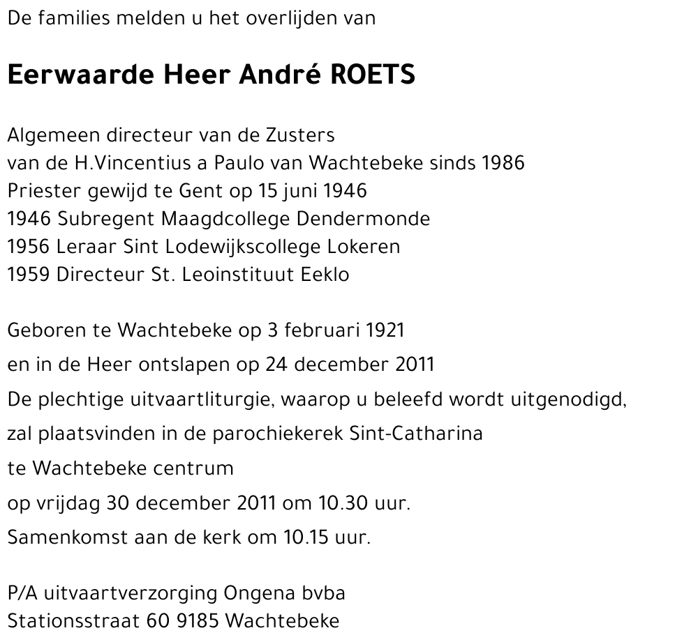 André ROETS