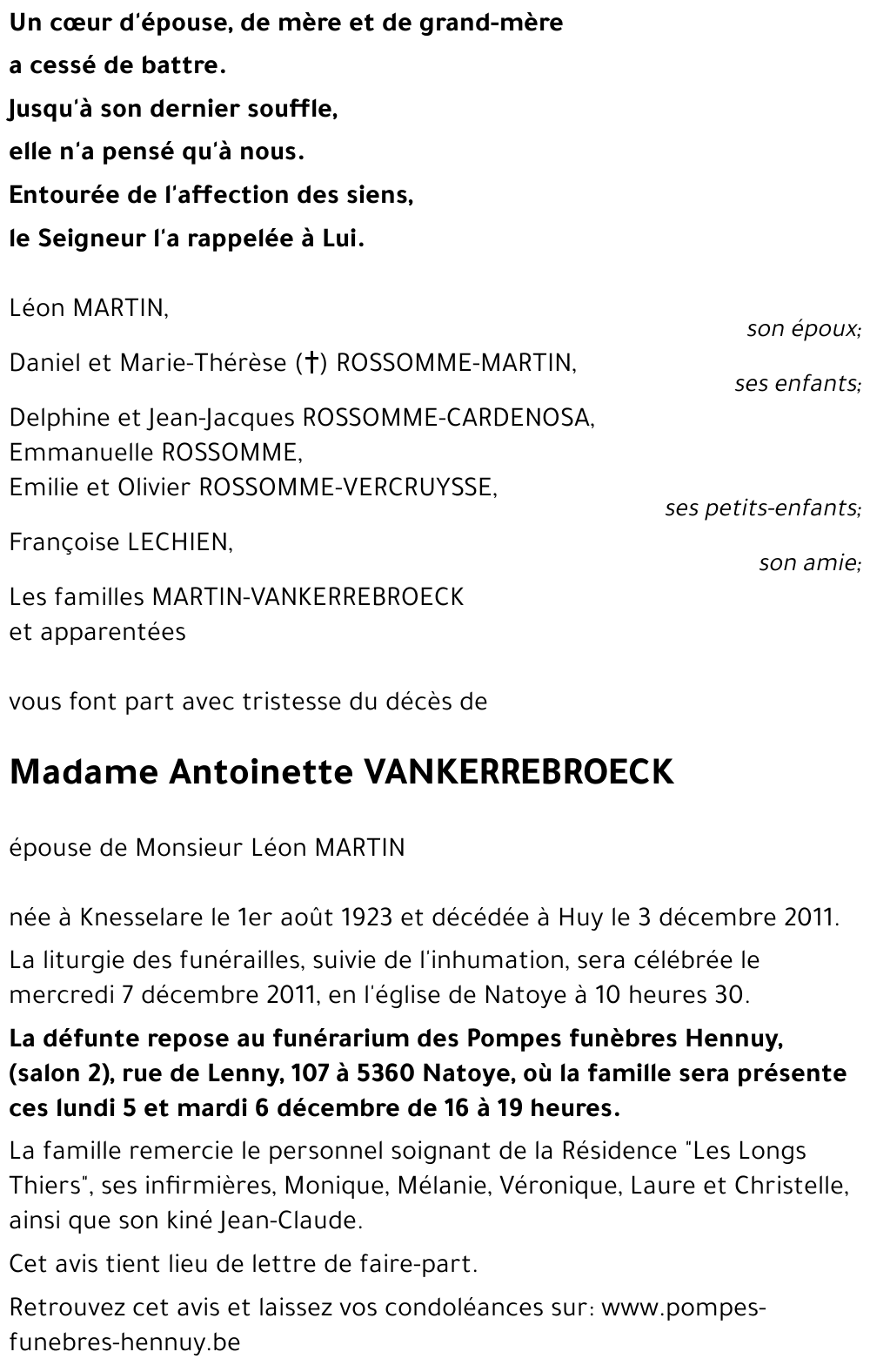 Antoinette VANKERREBROECK