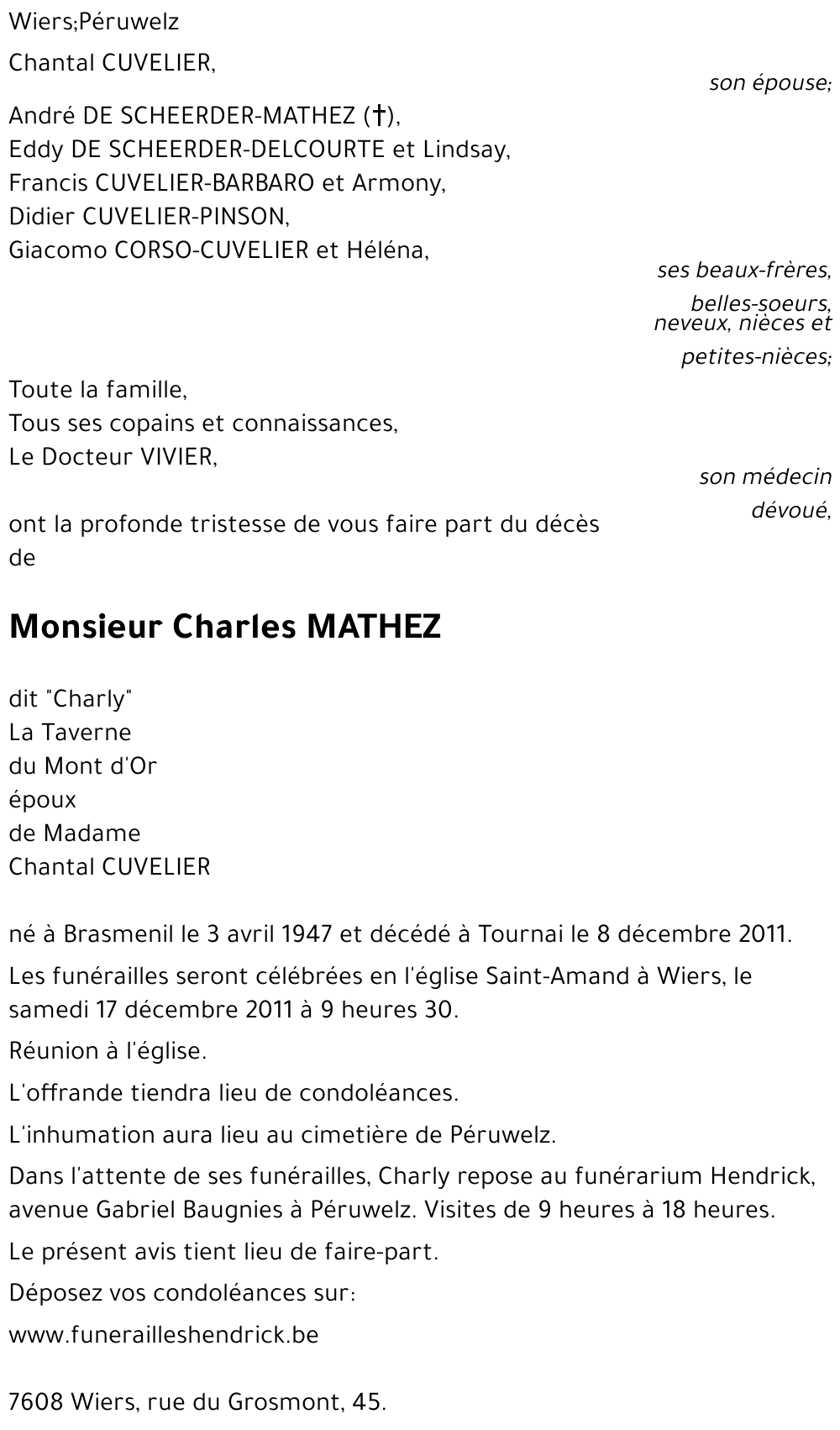 Charles MATHEZ