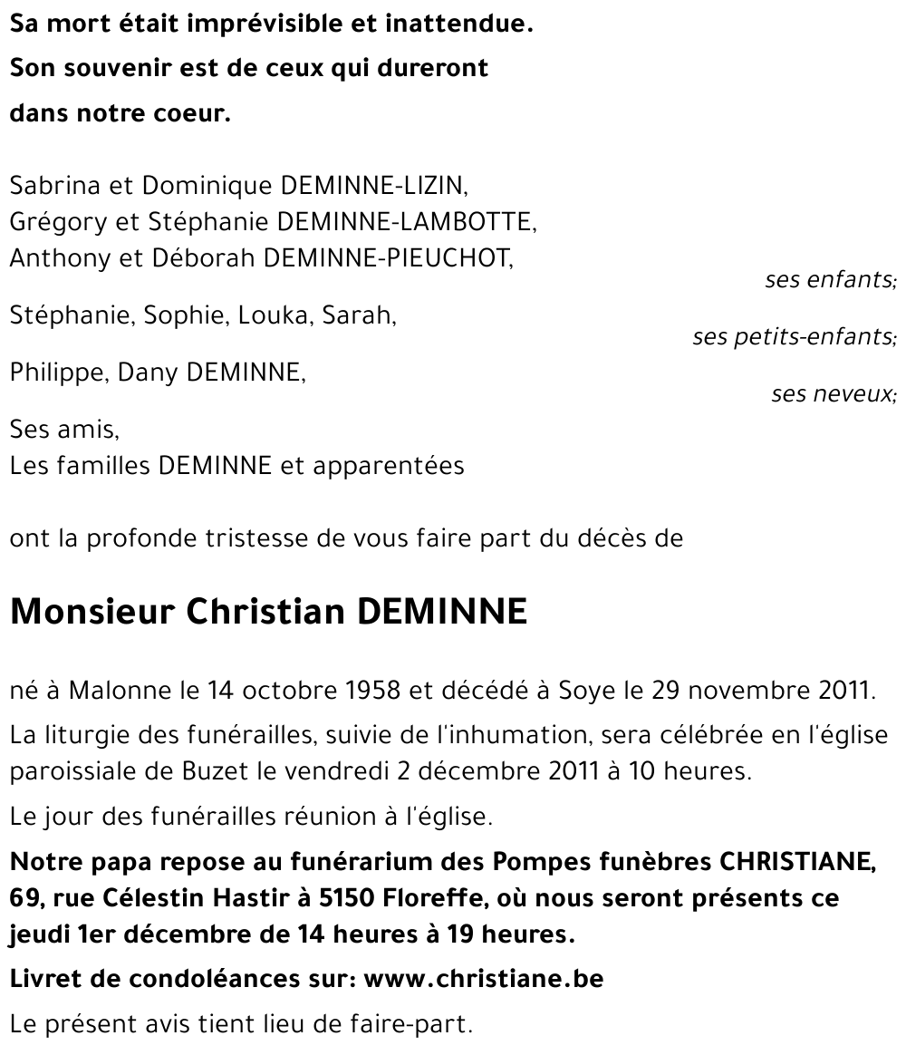 Christian DEMINNE