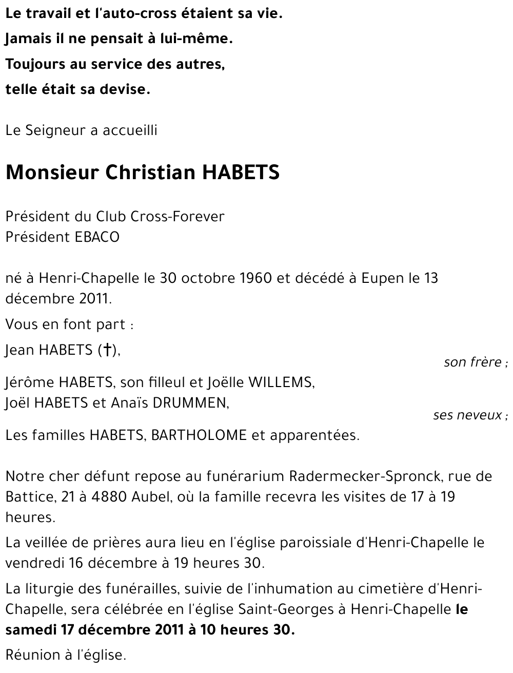 Christian HABETS