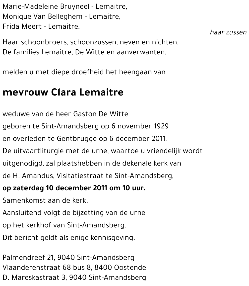 Clara Lemaitre