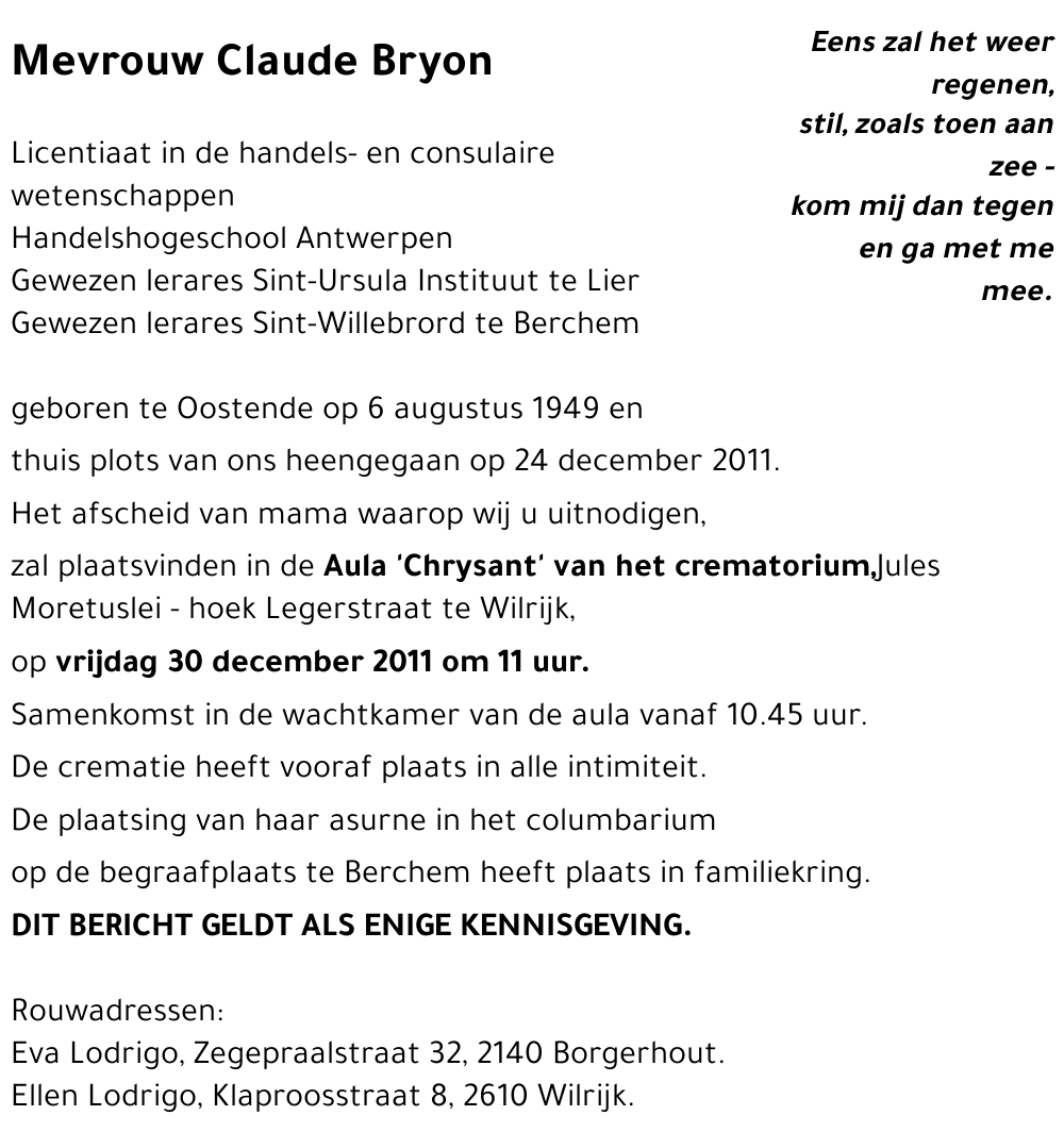 Claude BRYON