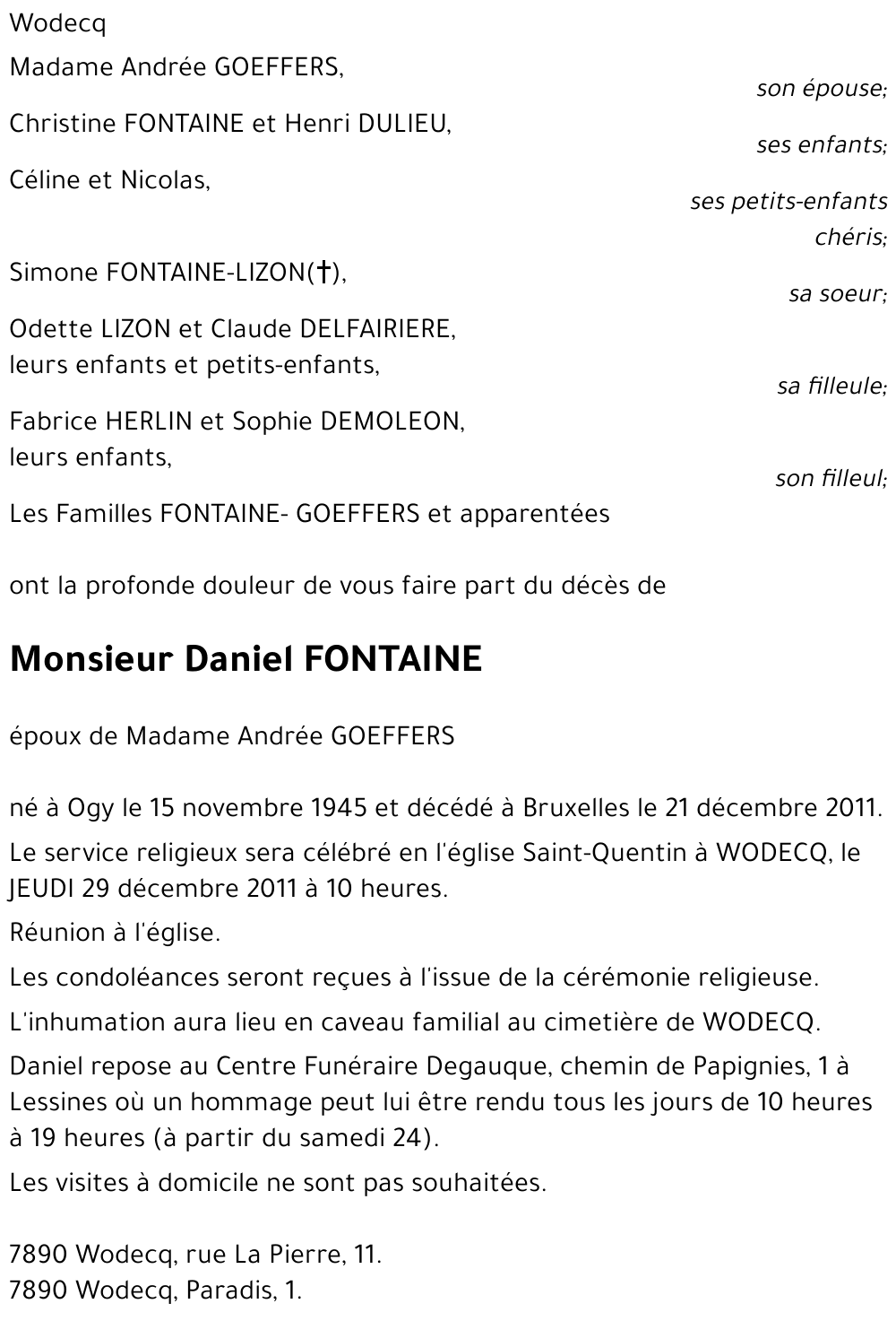 Daniel FONTAINE