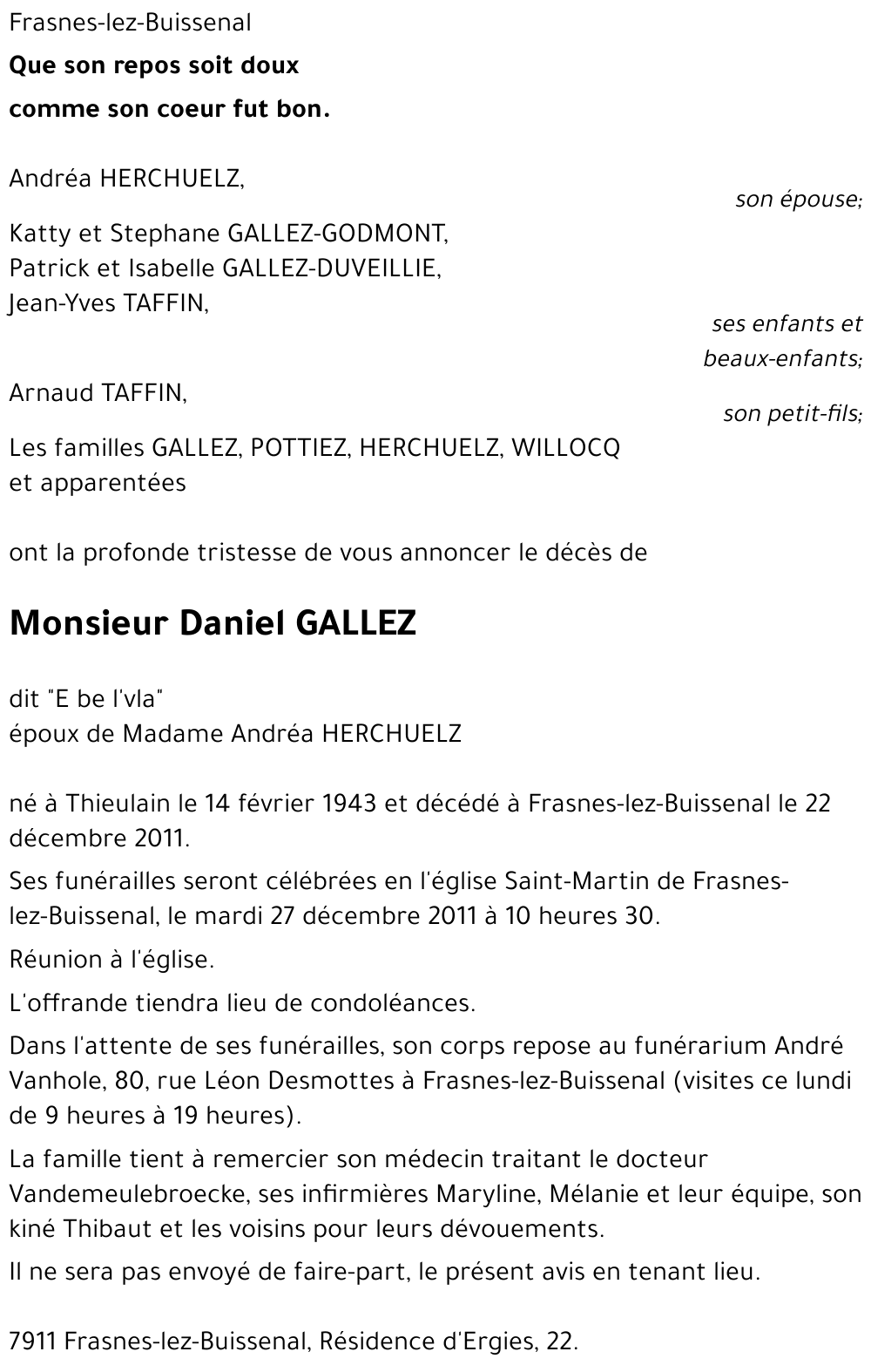 Daniel GALLEZ