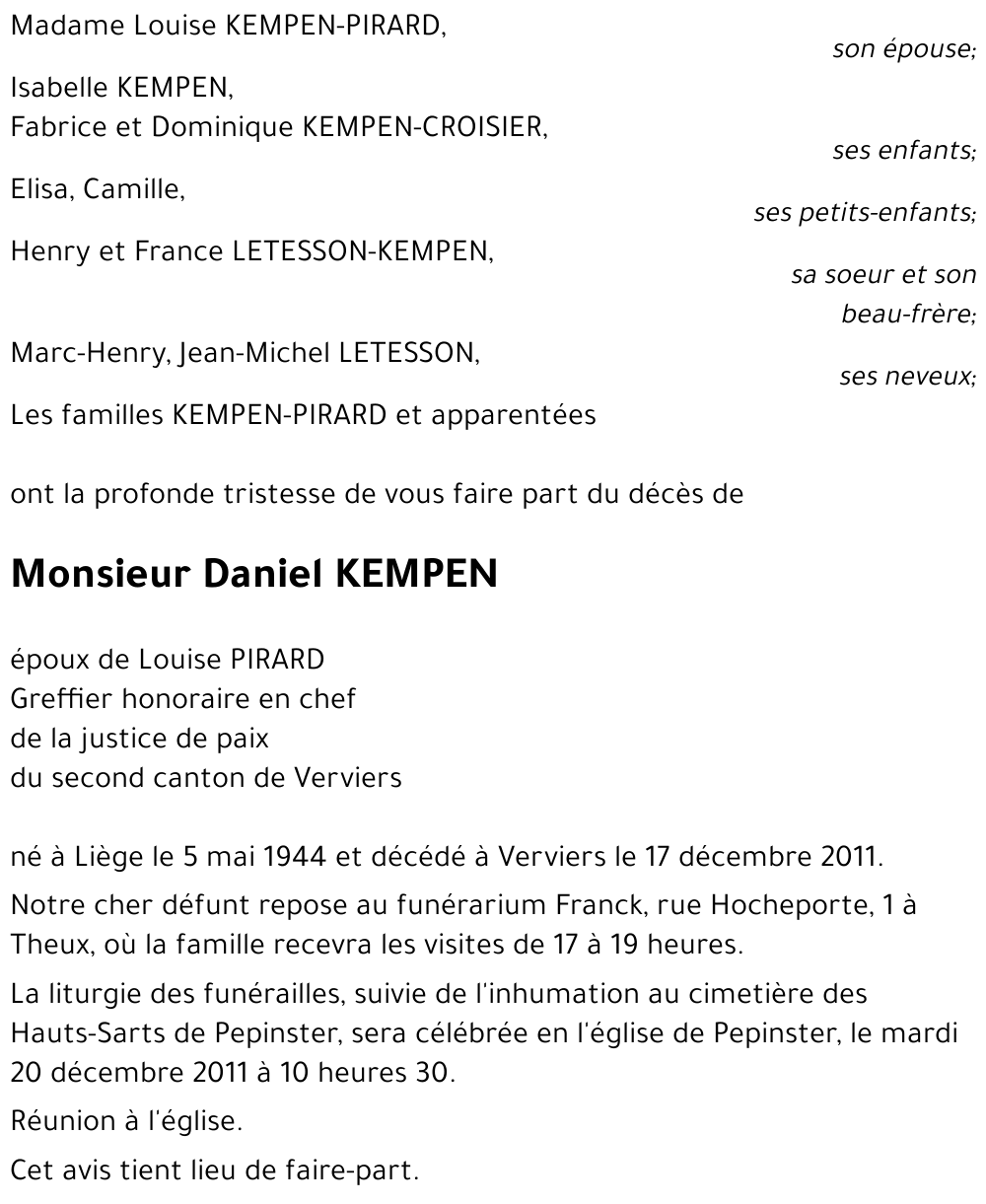 Daniel KEMPEN