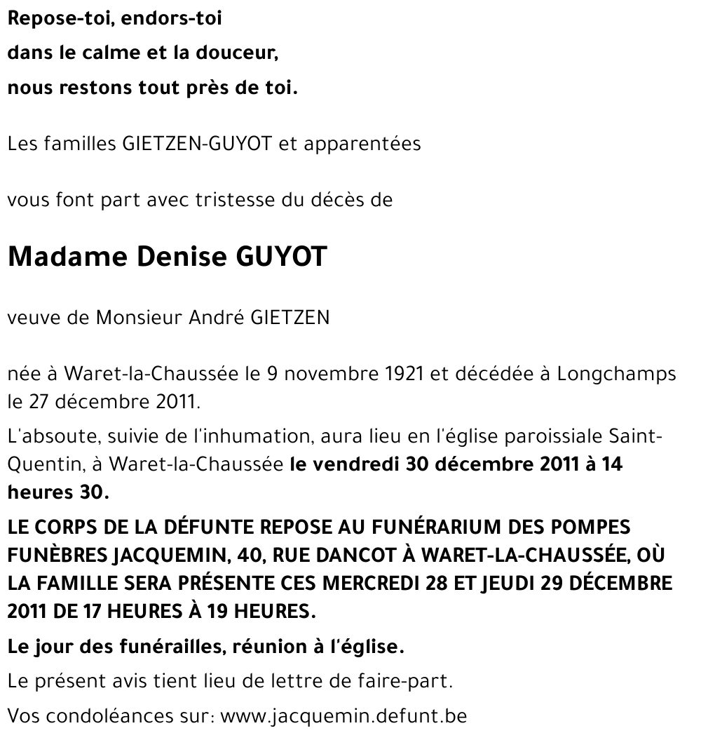 Denise GUYOT