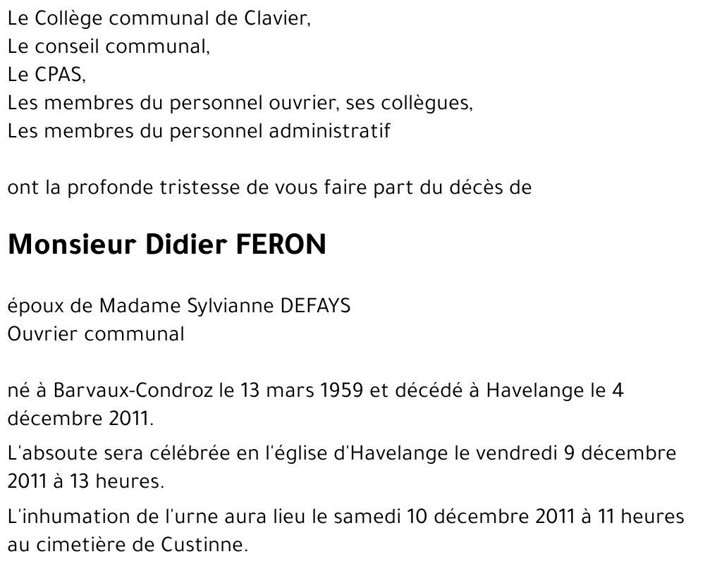 Didier FERON