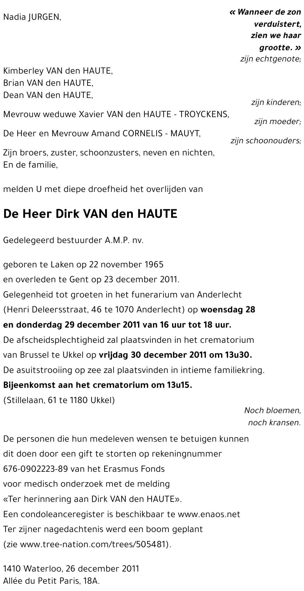 Dirk Van den Haute