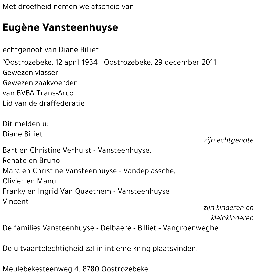 Eugène Vansteenhuyse