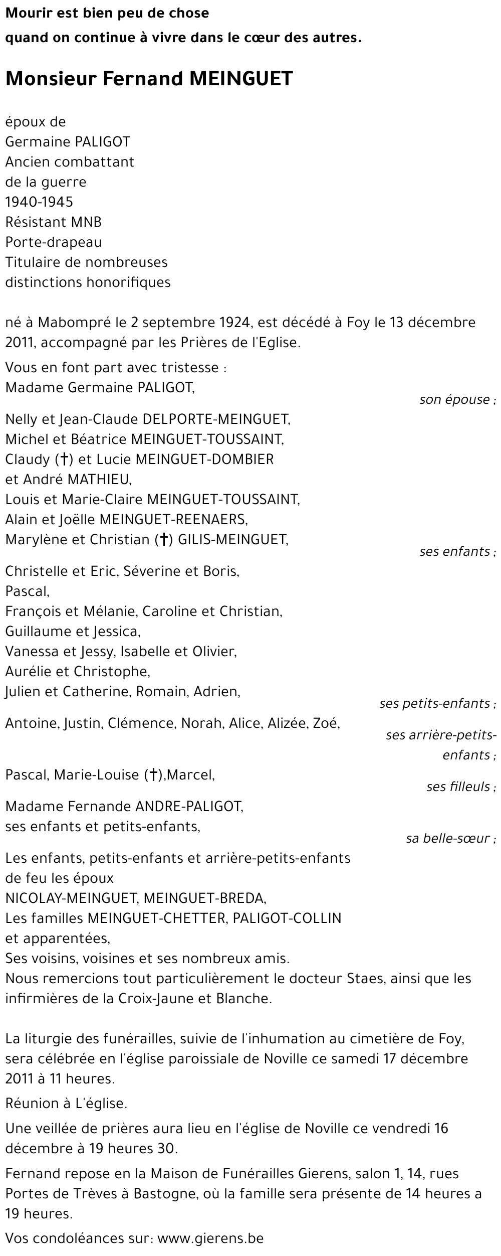 Fernand MEINGUET