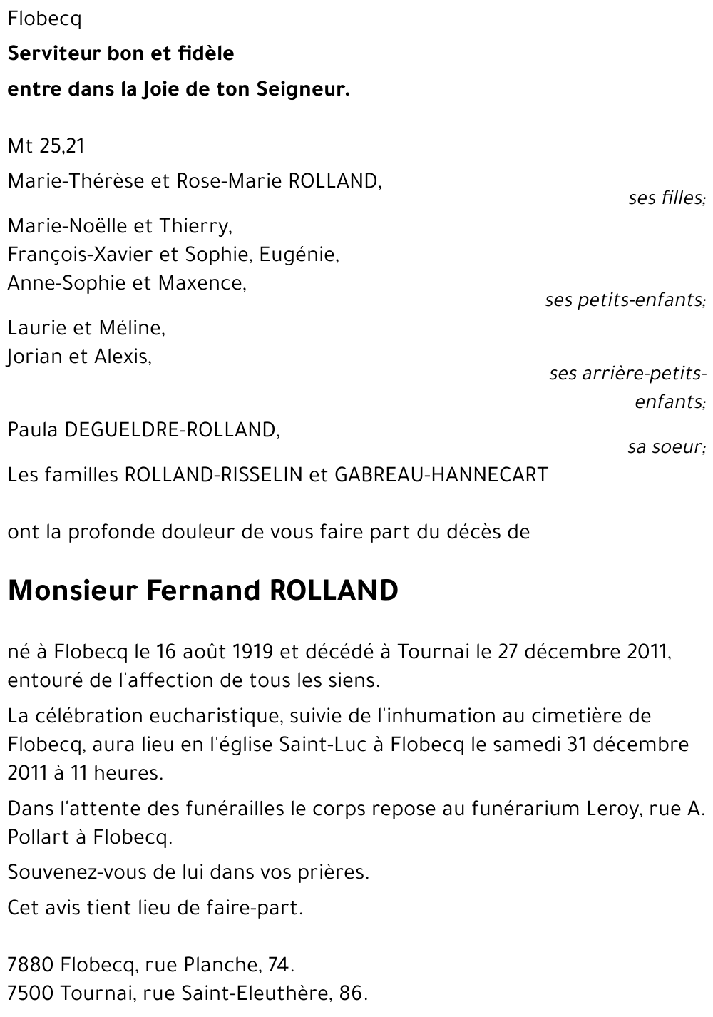 Fernand ROLLAND