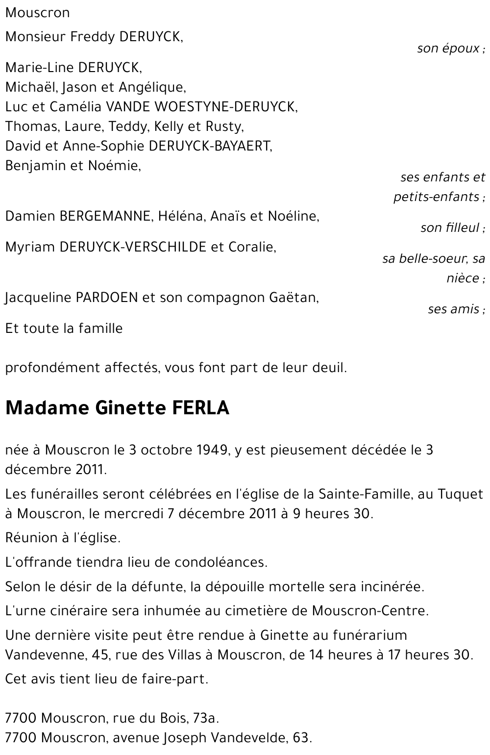 Ginette FERLA
