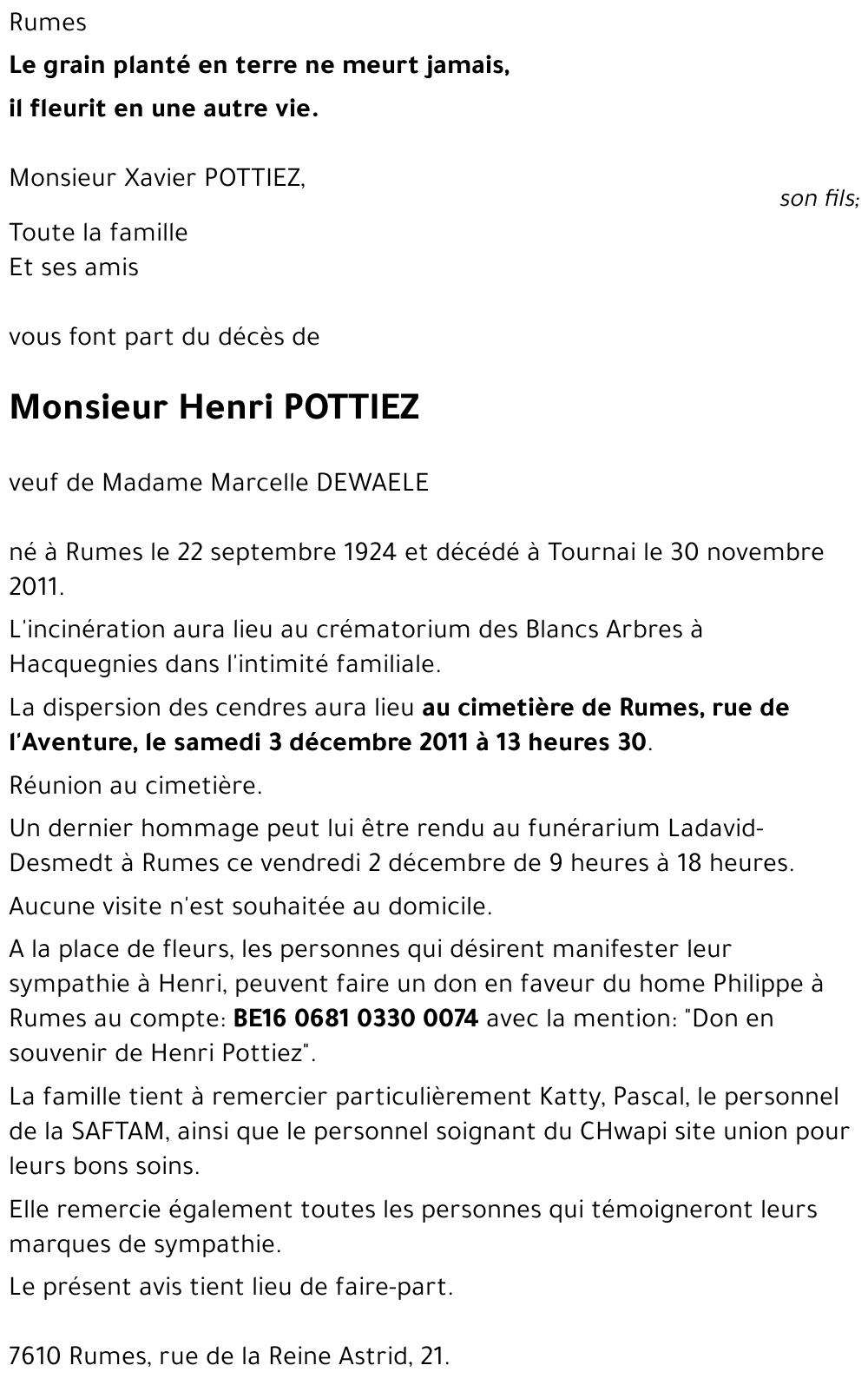 Henri POTTIEZ