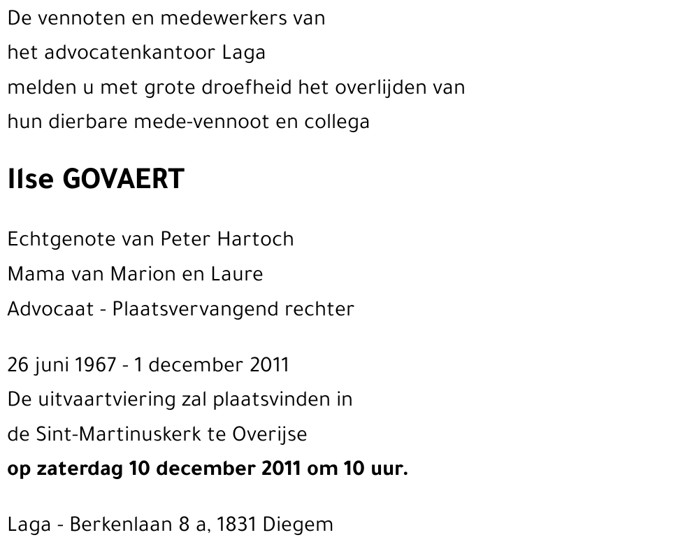 Ilse GOVAERT