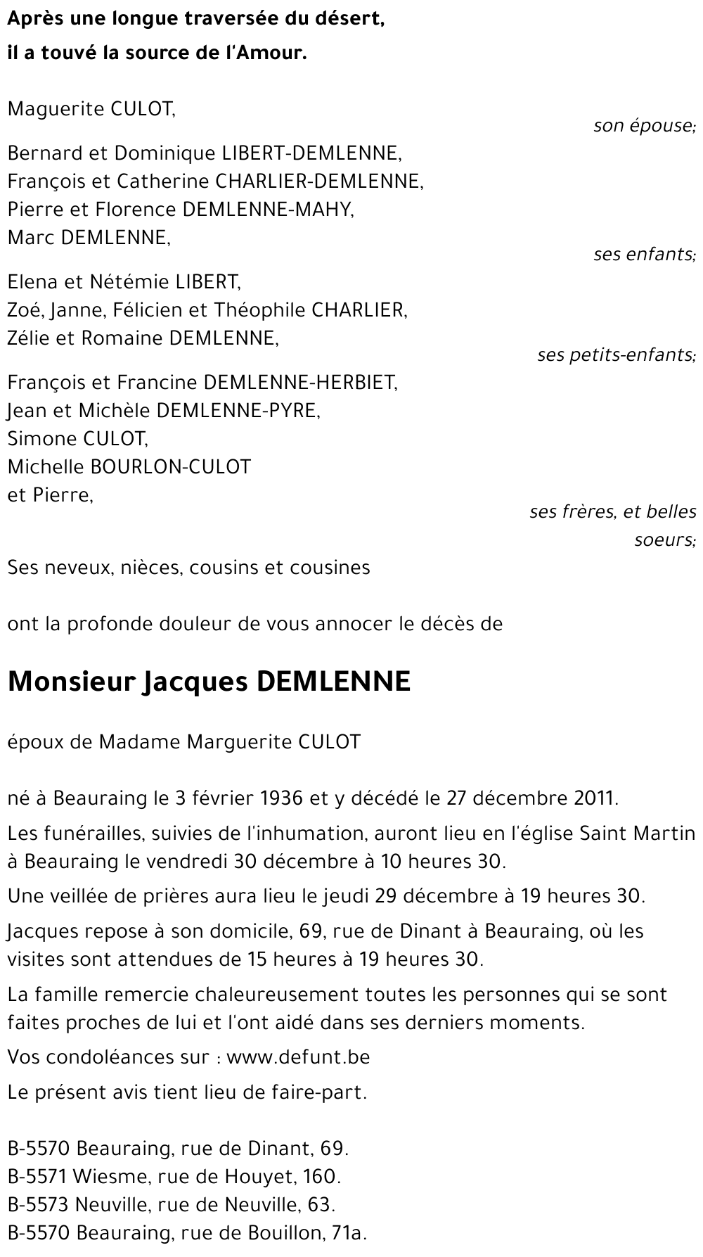 Jacques DEMLENNE