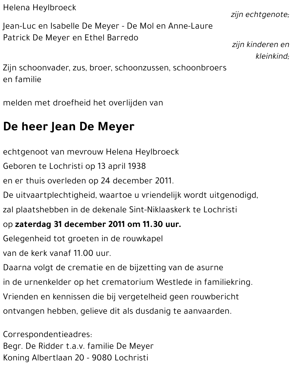 Jean De Meyer