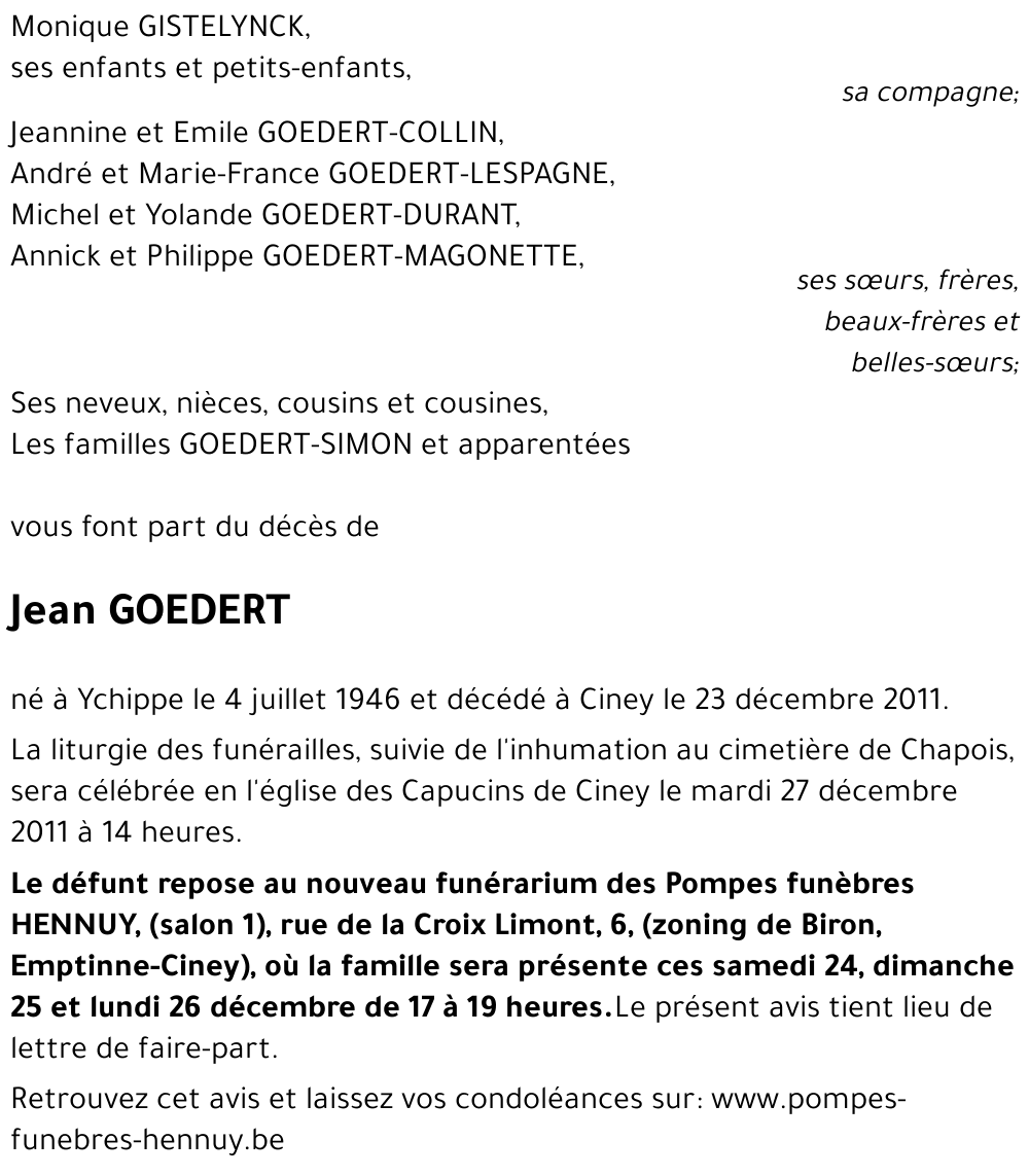 Jean GOEDERT