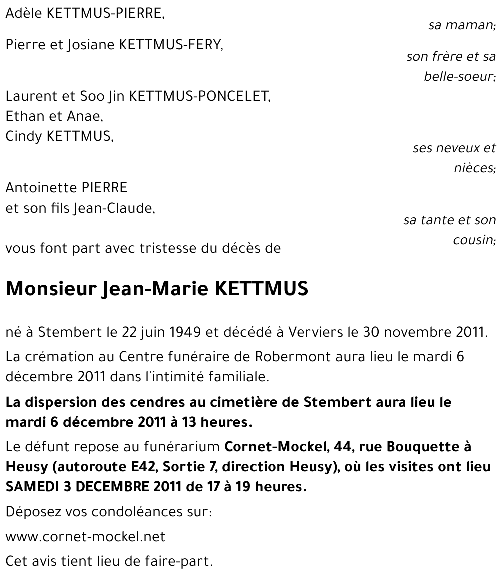 Jean-Marie KETTMUS