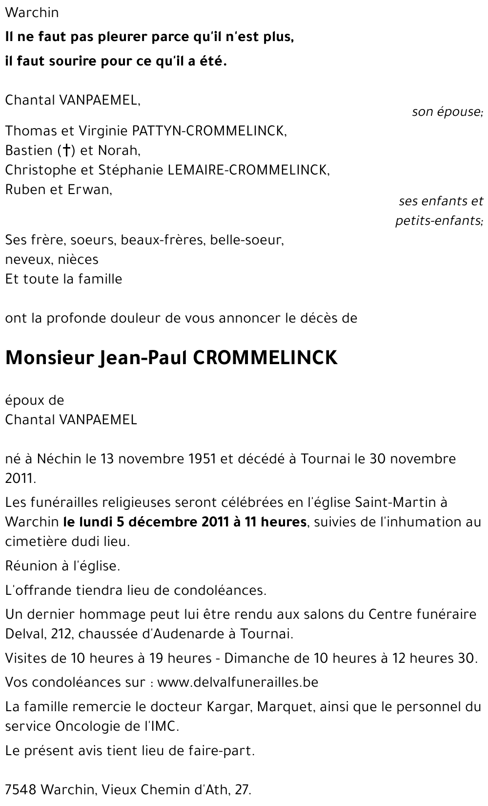 Jean-Paul CROMMELINCK