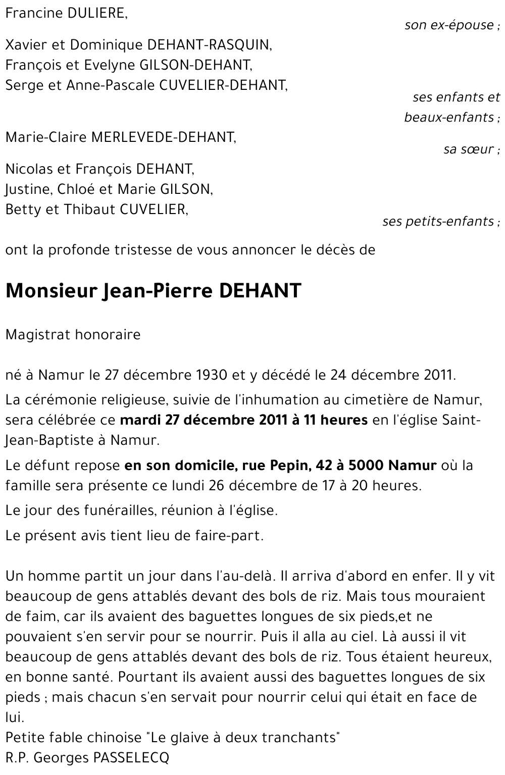 Jean-Pierre DEHANT